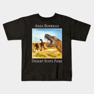 Dinosaur sculptures in Anza Borrego Desert State Park in California Kids T-Shirt